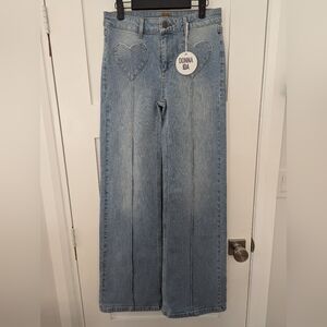 Donna IDA NWT Size 27 Heart Pockets Pants
